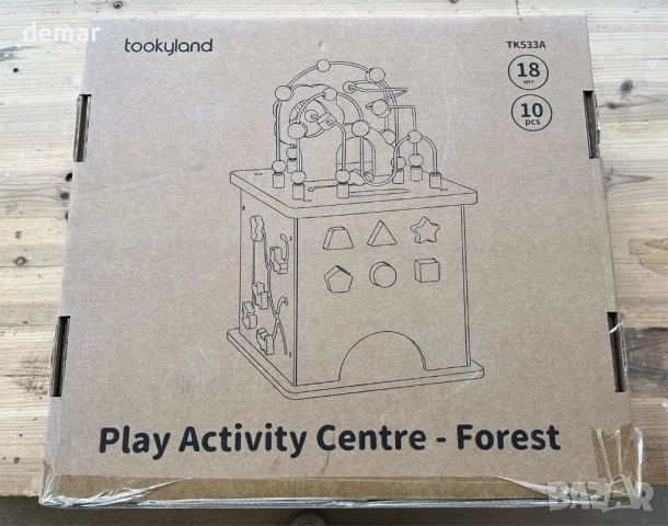 OOOK 5 в 1 Активен център,голям дървен куб за игра образователен пъзел, снимка 9 - Образователни игри - 52264962