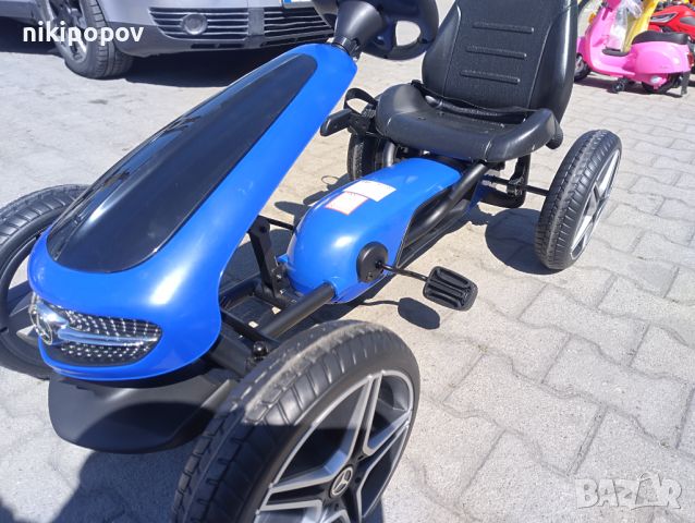 MERCEDES-BENZ eva картинг кола GO KART син, снимка 7 - Велосипеди - 45263873