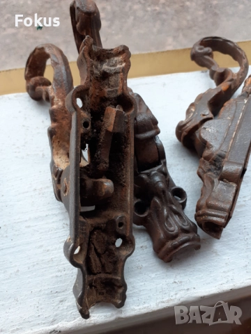 Стари чугунени барокови райбери обков за прозорци, снимка 4 - Антикварни и старинни предмети - 51524656