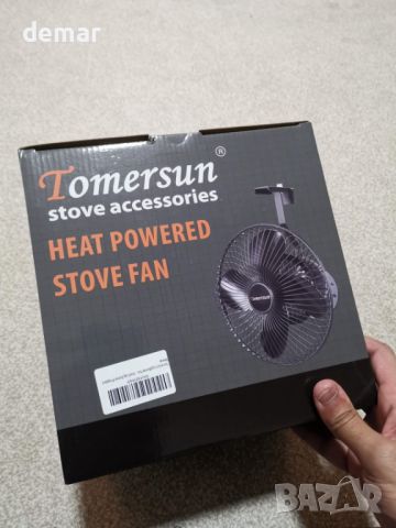 Висящ топлинен вентилатор за печка/камина Tomersun със защитен капак, снимка 9 - Други стоки за дома - 45096747