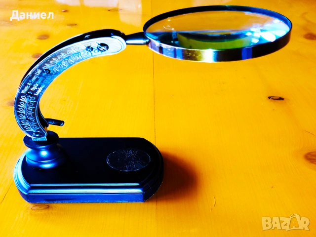 Луксозна настолна лупа X5 – Бронз и масивно дърво | Винтидж колекционерски аксесоар, снимка 3 - Подаръци за мъже - 53610302