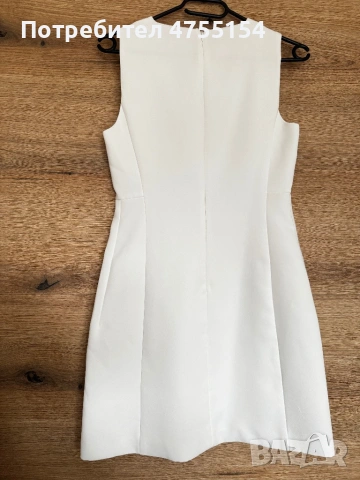 Официална бяла рокля 