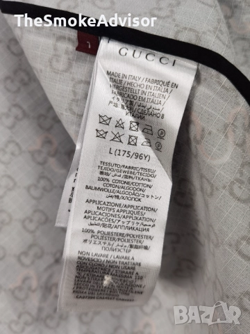 Лимитирана Риза Gucci Printed Cotton Ripstop (The Year of Snake), снимка 6 - Ризи - 52171304