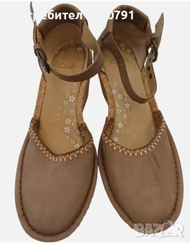 НОВИ CLARKS сандали на платформа-корк, №39, снимка 3 - Сандали - 50764495