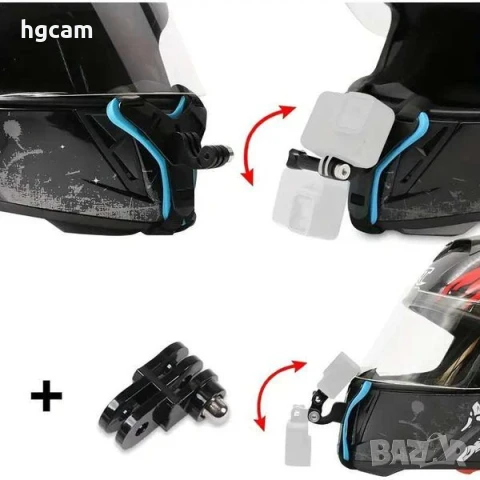 Стойка за каска - GARV Chin Mount Extend - за GoPro Екшън Камери, снимка 4 - Чанти, стативи, аксесоари - 50487341