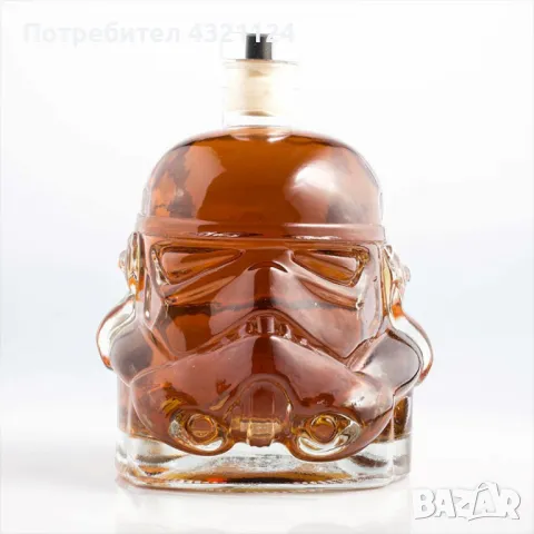 Стъклена бутилка шише Star Wars Stormtrooper - Стар уорс Артикул, снимка 3 - Други - 48253803