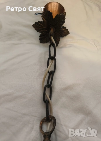 Старинен полилей , снимка 2 - Антикварни и старинни предмети - 54289681