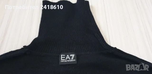 Emporio Armani EA7 Wool Knit POLO Mens Size 50 / L  ОРИГИНАЛ! Мъжки Вълнен Поло Пуловер!, снимка 14 - Пуловери - 49067379