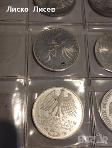 Германия 18 броя по 5 марки сребро, снимка 18 - Нумизматика и бонистика - 53605407