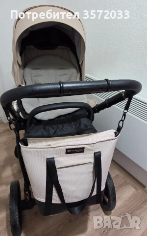 Комбинирана бебешка количка Kinderkraft NEA 2, SOFT BEIGE, снимка 11 - Детски колички - 53416148