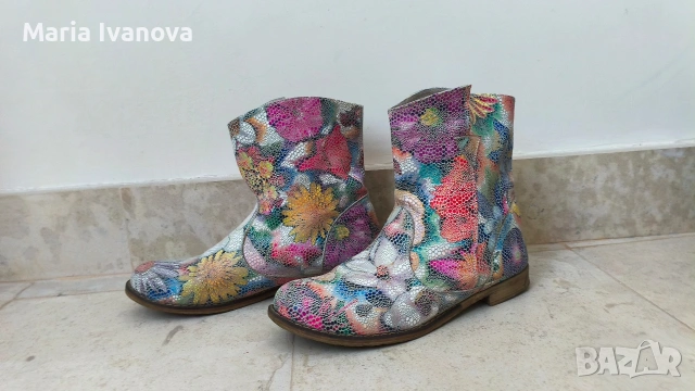 Дамски кожени боти 36 номер, снимка 2 - Дамски боти - 54007470