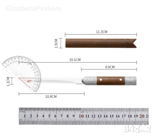 Нож от нераждаема стомана, снимка 3 - Ножове - 54206333