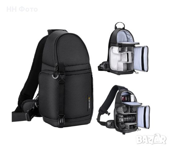 Фотографска раница K&F Concept Beta Messenger 10L , Canon , Sony, снимка 5 - Чанти, стативи, аксесоари - 46302509