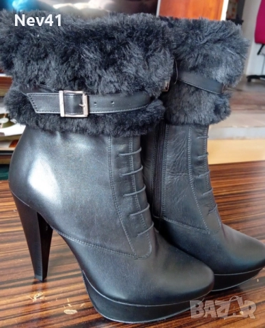 Нови кожени ботуши – номер 40👌💋❤️, снимка 2 - Дамски боти - 52386439