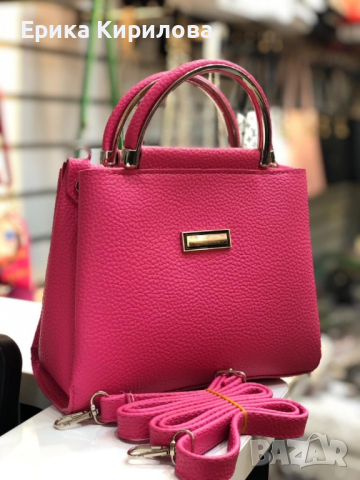 Дамска елегантна чанта с допълнителна дълга дръжка в различни цветове, снимка 3 - Чанти - 44953206