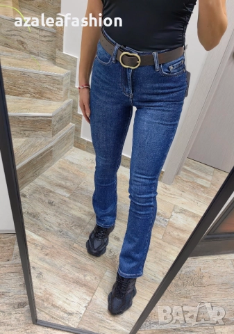 Дамски дънки с колан, снимка 2 - Дънки - 52732928