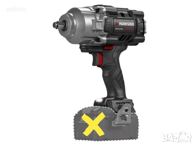 1898nm ударен гайковерт парксайд 20V cordless impact wrench PASSP 20-Li C4 черен Германия, снимка 3 - Винтоверти - 53874690