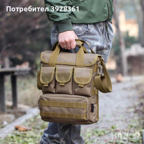 Мъжка чанта за къмпинг през рамо с множество джобове, снимка 1 - Чанти - 46066667