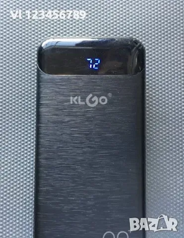 KLGO Преносима батерия 20000mAh premium KP-89, Power bank, снимка 4 - Външни батерии - 48636308