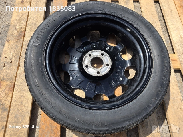 Резервна гума/патерица 17ка 5х112 Mercedes, снимка 2 - Гуми и джанти - 54248529