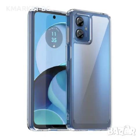 Motorola Moto G14 Силиконов Калъф Transparent TPU и Протектор, снимка 5 - Калъфи, кейсове - 48051226