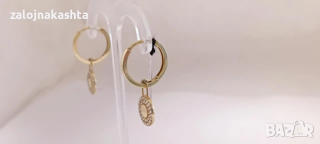 Нови Златни обеци-2,96гр/14кр, снимка 5 - Обеци - 51025243