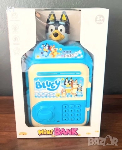 Детска касичка Блуи и Бинго сейф за банкноти и монети с 4-ри цифрен код, снимка 2 - Образователни игри - 52590592