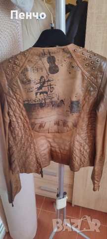 дамско кожено яке размер 36 / S, снимка 2 - Якета - 51364321