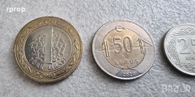 Монети . Турция. Турски лири. 6 бр., снимка 2 - Нумизматика и бонистика - 38237566