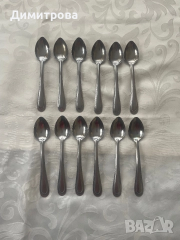 Комплект лъжички за кафе /чай/, вилички, снимка 6 - Прибори за хранене, готвене и сервиране - 32755961