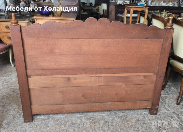 Антикварна дъбова пейка с ракла, снимка 4 - Антикварни и старинни предмети - 54078134