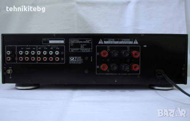 ⭐⭐⭐ KENWOOD KA-4020 ⭐⭐⭐  Хубав и мощен усилвател , 2 х 100/75 вата (4/8 ома), снимка 5 - Ресийвъри, усилватели, смесителни пултове - 28716246