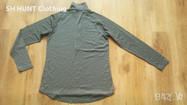 NORRONA Vikingwool Longs Caviar 100% Merino Wool размер S / M блуза 100% Мерино вълна - 2034, снимка 2 - Блузи - 53387440