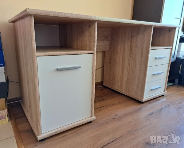 Удобно бюро с шкафче и чекмеджета 147/67/76, снимка 5 - Бюра - 51506958