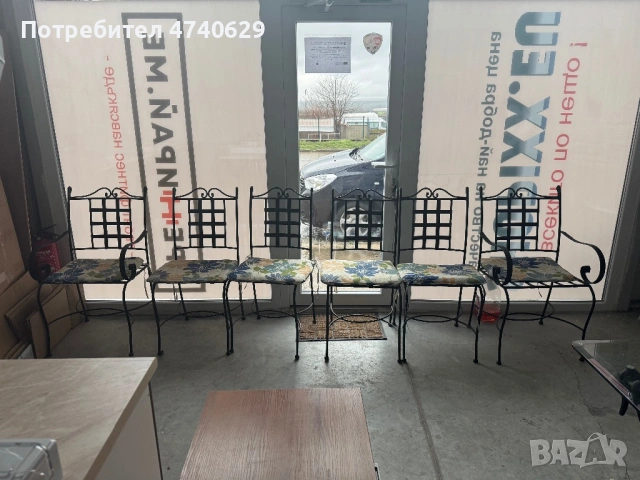 Комплект мебели от ковано желязо , снимка 2 - Маси - 53510098