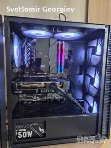 Gaming PC RTX 4060 ASUS / Ryzen 7 5700 / 16GB RAM  RGB , снимка 3 - Геймърски - 53564430