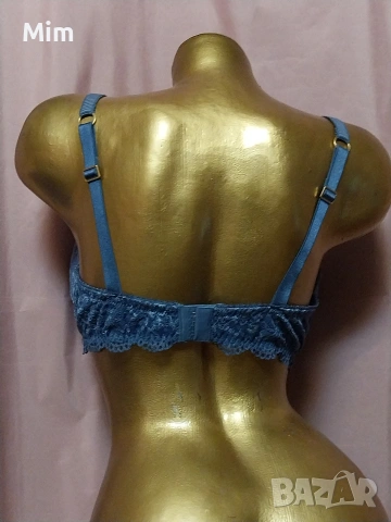 Sapph 85 E Син дантелен сутиен с мъниста , снимка 5 - Бельо - 53128461