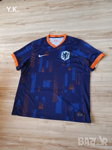 Оригинална мъжка тениска Nike Dri-Fit x Nederlands National Football Team / Season 24 (Away), снимка 2 - Тениски - 46990502