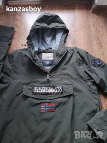 napapijri rainforest pocket 2 half-zip winter jacket - страхотно мъжко яке КАТО НОВО ХЛ, снимка 5 - Якета - 53622780