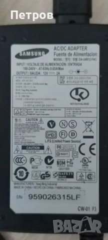 Адаптер Samsung 12V 2A, снимка 2 - Друга електроника - 47833216