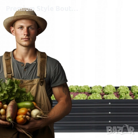 Леха за зеленчуци и цветя - елегантно решение за всяка градина - антрацит, снимка 9 - Други стоки за дома - 53592422