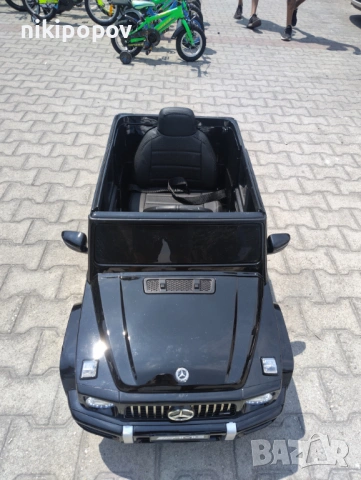 MERCEDES Акумулаторен джип AMG G63 мет. черен, снимка 10 - Детски велосипеди, триколки и коли - 53569449