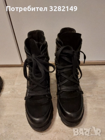 Дамски боти с ток , снимка 3 - Дамски боти - 52147279