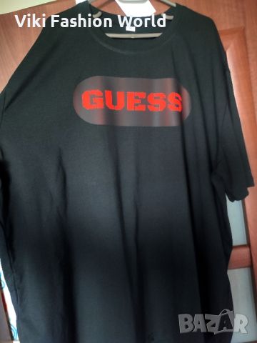 Guess черна тениски , маркови тениски, снимка 1 - Тениски - 45682978