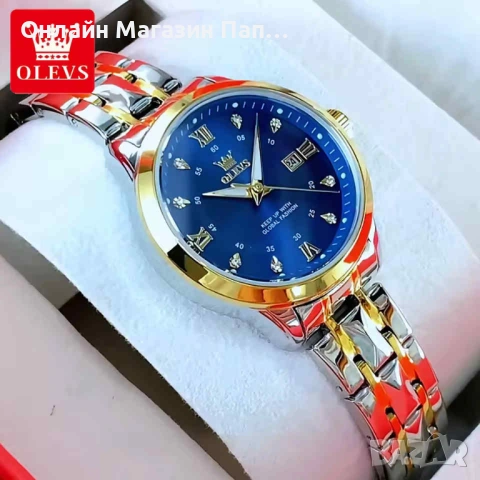 OLEVS 2906 Луксозен Дамски Кварцов Часовник с Календар