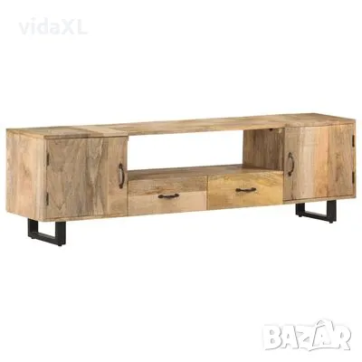 vidaXL ТВ шкаф, 160x30x45 см, мангово дърво масив（SKU:320255）, снимка 1 - Шкафове - 48735450