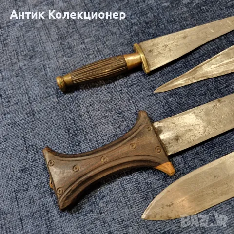 Сет от четири африкански ножове. Идея за подарък, снимка 3 - Антикварни и старинни предмети - 47596714