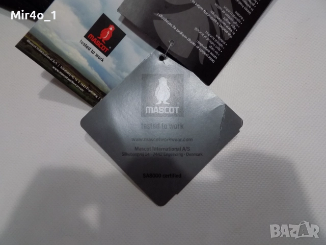 нов работен панталон mascot work wear долнище екип мъжки оригинален черен размер 48/M, снимка 8 - Спортни дрехи, екипи - 52682844