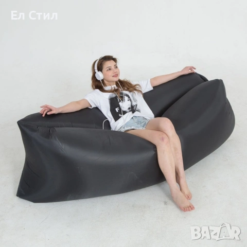 Самонадуващо се легло подходящо за планина и море Lazy Bag / Размери: 240 см * 75 см * 50 см;, снимка 4 - Спални и легла - 53866189