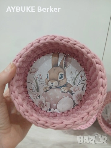 Ръчно изработени великденски кошнички., снимка 13 - Други - 54024569